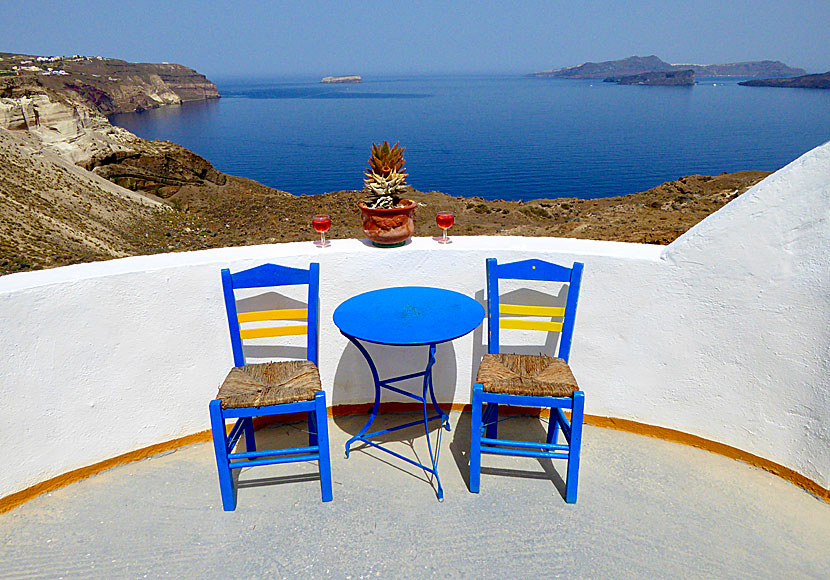 Wine from Akrotiri in Santorini.