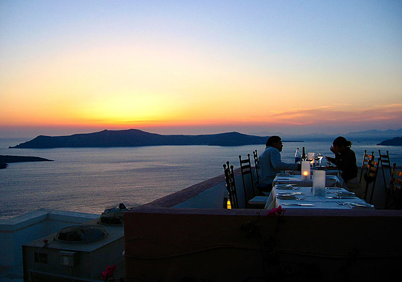 The somewhat legendary sunset at Santorini is said to be one of the most beautiful things you can see.