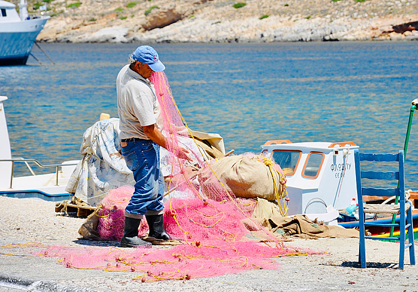 Fresh fish and seafood in Kamares on Sifnos.