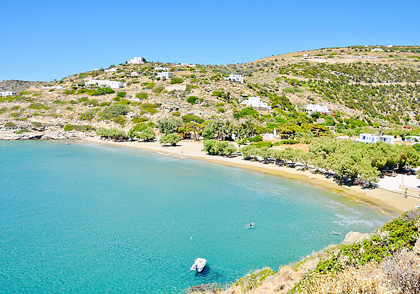 The best beaches on Sifnos. Apokofto beach.