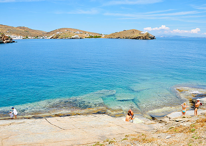 The best beaches on Sifnos. Chrysopigi beach.
