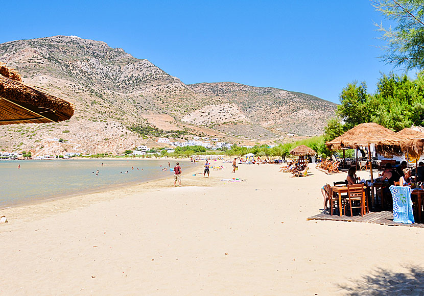 The best beaches on Sifnos. Kamares beach.
