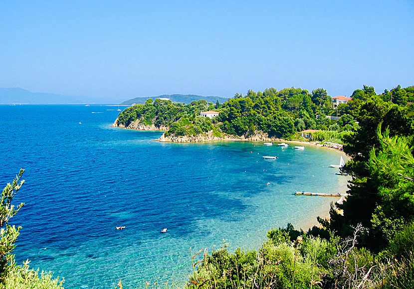 Kanapitsa beach on Skiathos in Greece.