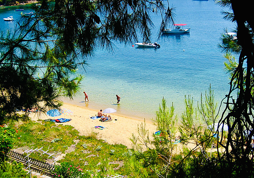 Kolios beach on Skiathos in the Sporades.