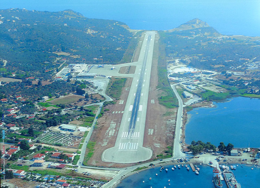 The small airport on Skiathos can be scary to land on.