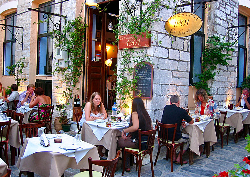 Restaurant 1901 in Skiathos town.