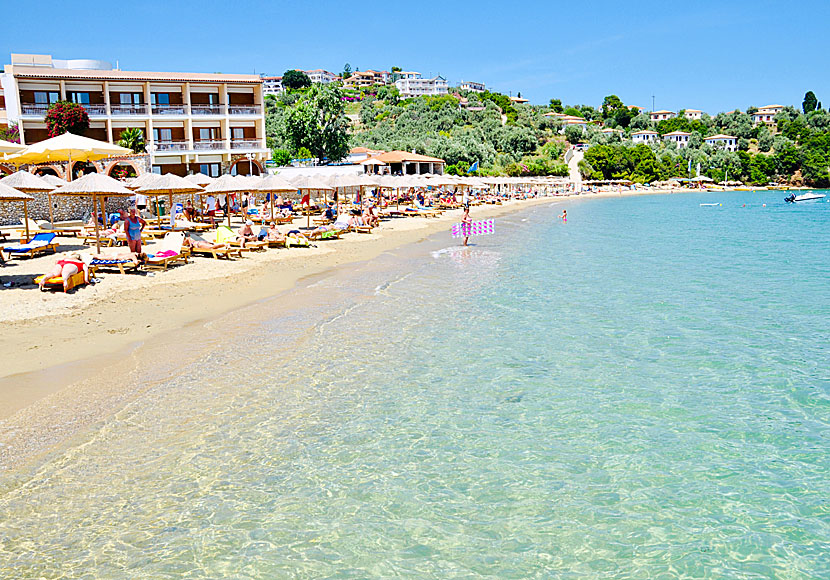 Don't miss Achladies beach when you visit the beaches of Vromolimnos, Kolios and Agia Paraskevi in Skiathos.