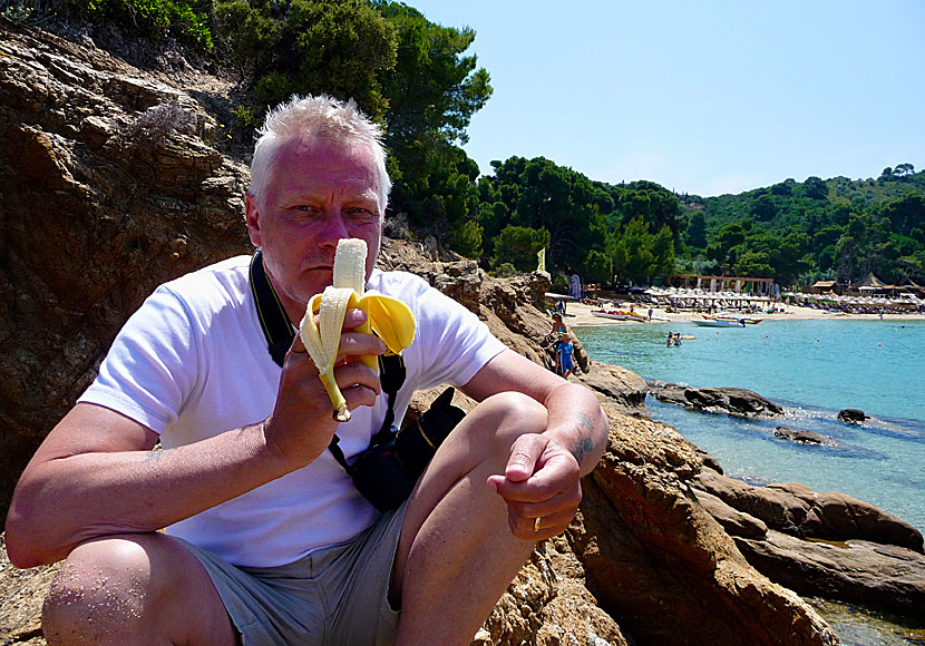 There is nowhere in Greece that a banana tastes as good as Banana beach