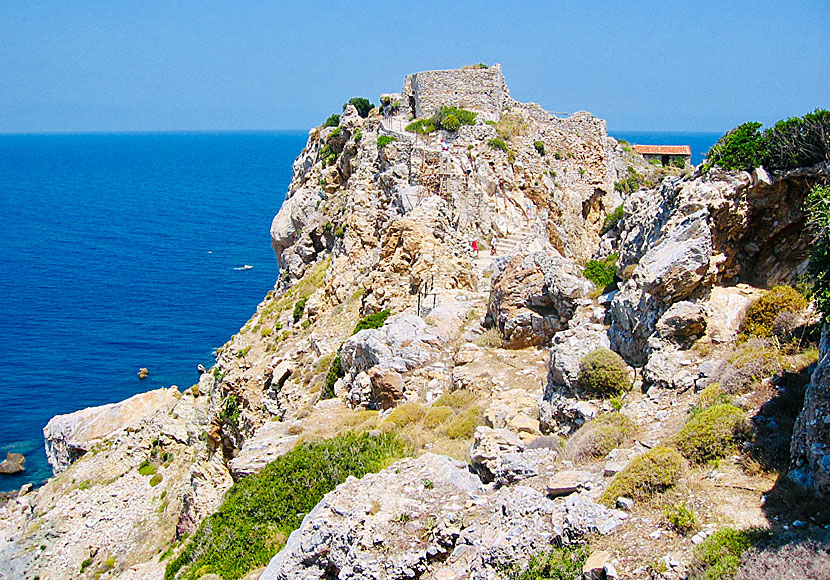 The stairs leading up to Kastro in Skiathos.