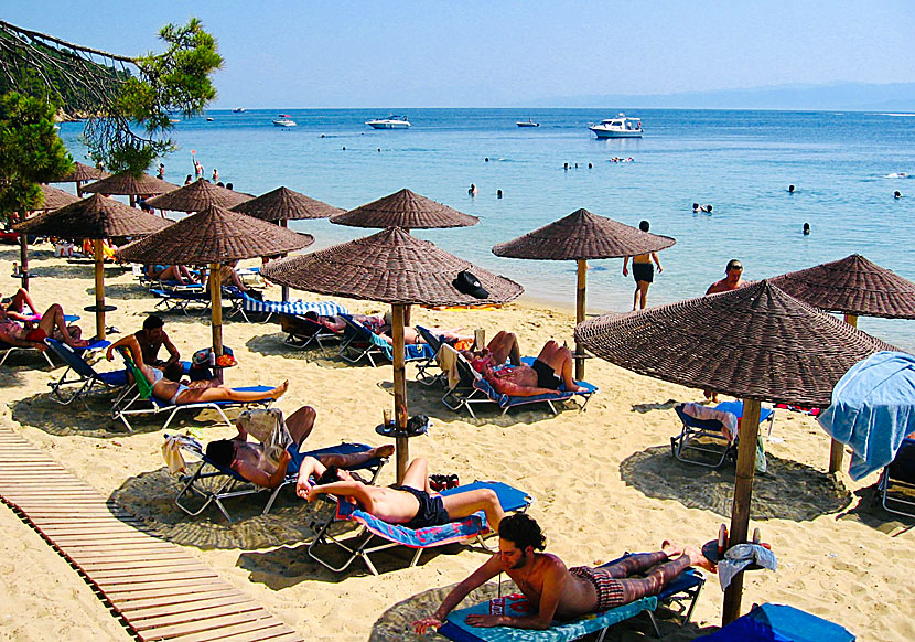 Vromolimnos beach in Greece.