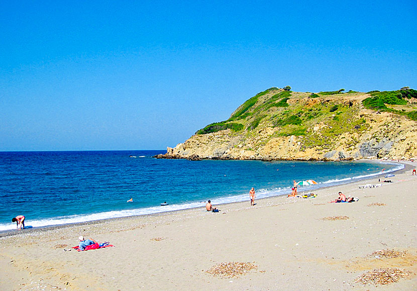 The best beaches in Skiathos. Xanemos beach.