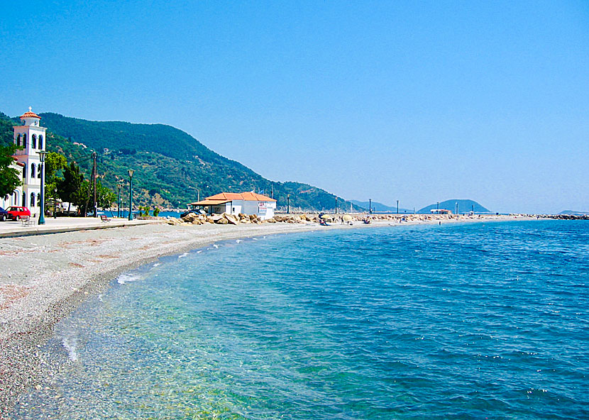 The best beaches on Skopelos. Loutraki beach.
