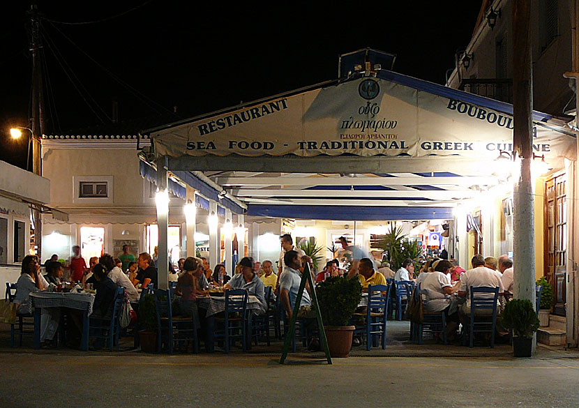 Restaurant Bouboulina is one of the best tavernas on Spetses in Greece.