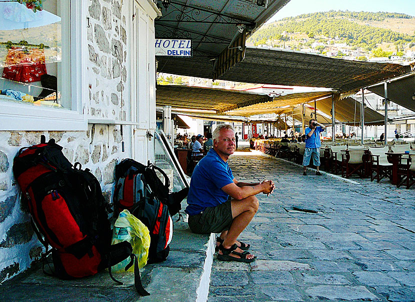 Hotel Delfini on Hydra in Greece.