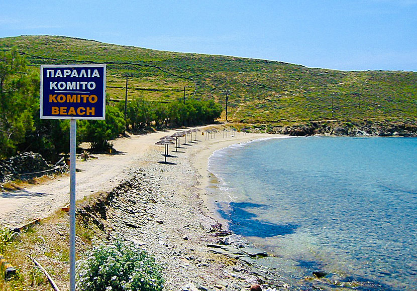 Komito beach in Syros.