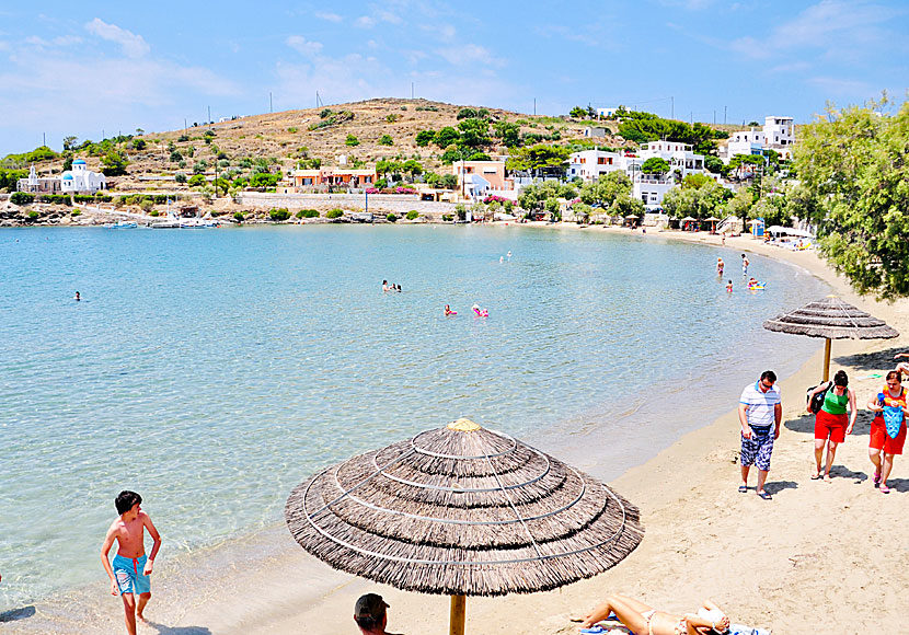 Syros. The beach in Megas Gialos.