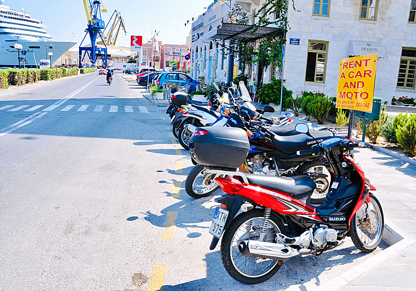Moped and car rental Ermoupolis. Syros.