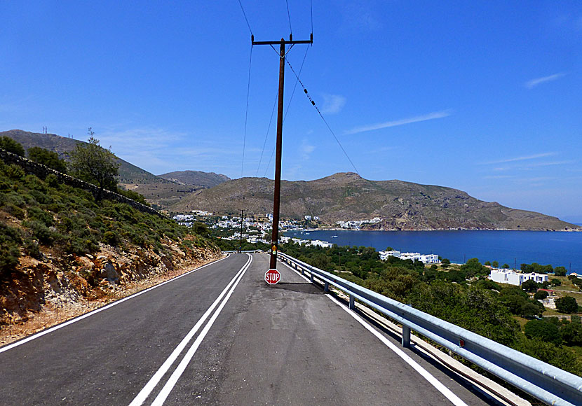 Hike along roads and paths around Livadia on Tilos.