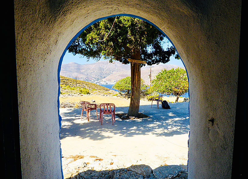 Meditate and perform yoga on Tilos in Greece.