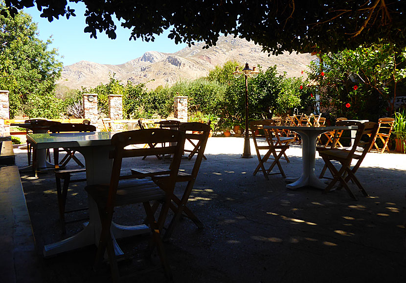 Taverna Filoxenia in the Eristos Valley on Tilos.
