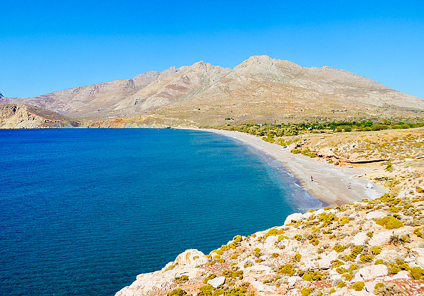 Eristos beach in Tilos.