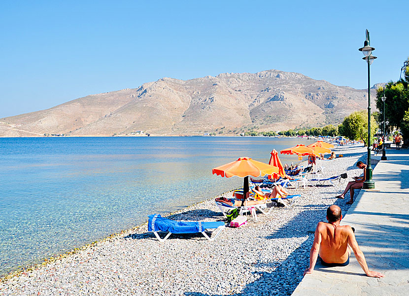 The best beaches on Tilos. Livadia beach.