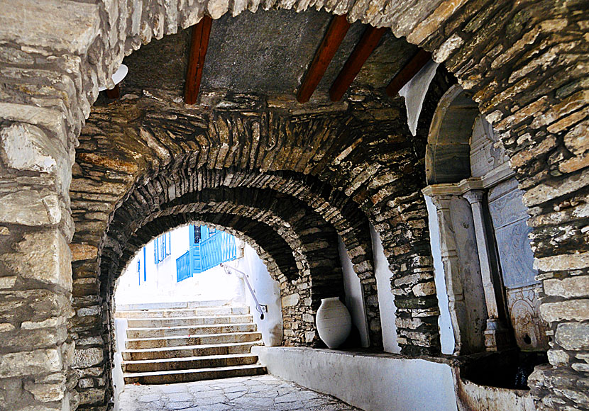 The village of Kardiani is one of the oldest villages on Tinos.