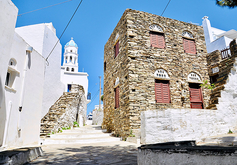 The village of Ktikados on Tinos in the Cyclades.