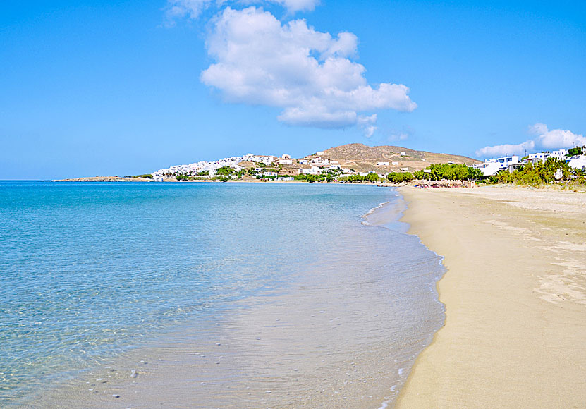 The best beaches on Tinos. Agios Sostis beach.