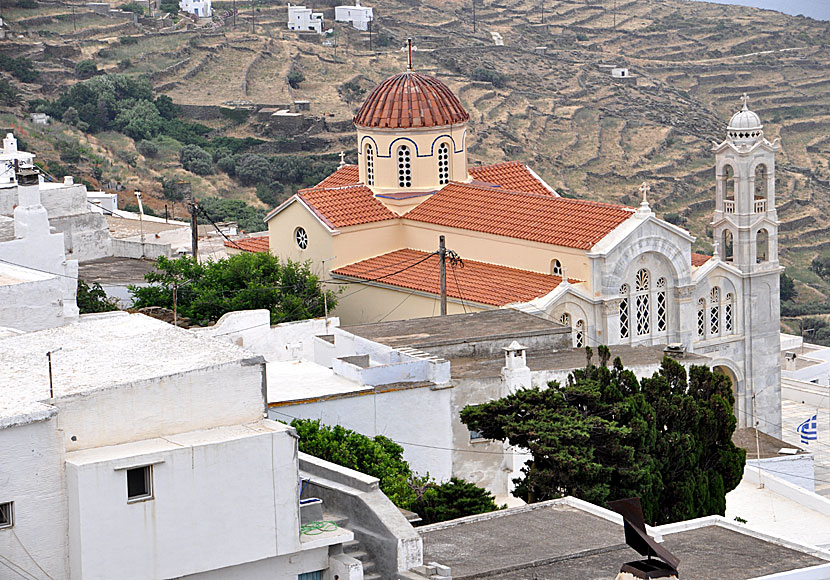The church in Isternia on Tinos in Greece.