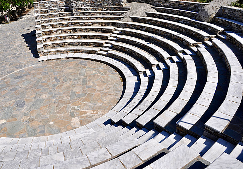 The amphitheater in Volax has 350 seats.