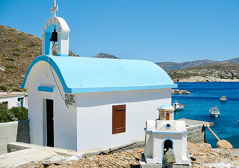 The small and beautiful church at Keramidou beach.