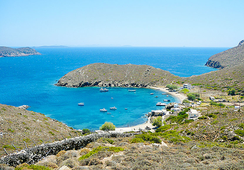 Keramidou and Lakkos beach in Thimena island.