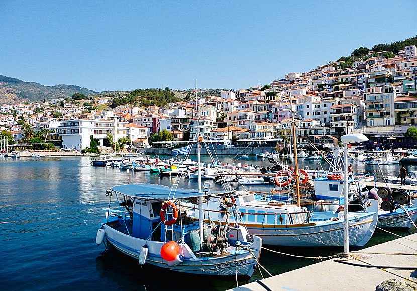 Plomari in Lesvos is the capital of ouzo in Greece. 