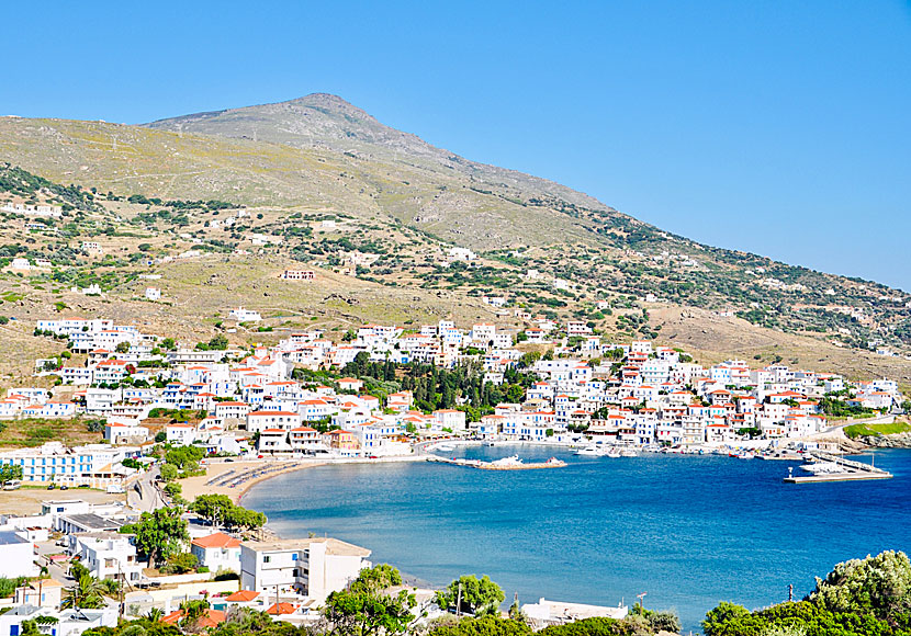 Andros is about as far from Psara as the "neighboring" island of Lesvos is.