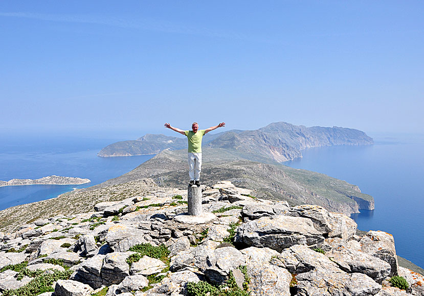 Don't miss the hike to Mount Profitis Elias from Chora when traveling to Amorgos in Greece.