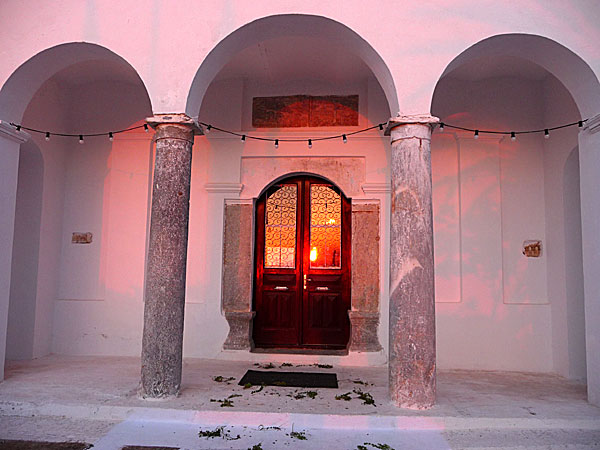 The church in Rachidi. Amorgos.