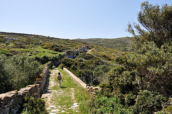 Walking between Vroutsi and Arkesini.