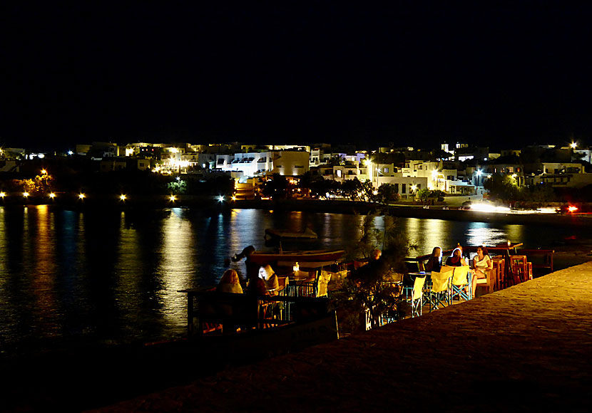 Good restaurants, tavernas and bars on Koufonissia in the Cyclades.