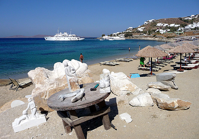 Agios Ioannis or Shirley Valentine beach in Mykonos.