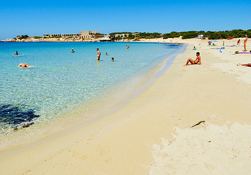 The beaches in Aliko in Naxos.