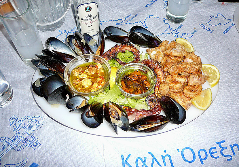 On Telendos in the Dodecanese we have eaten the best seafood plate in all of Greece.