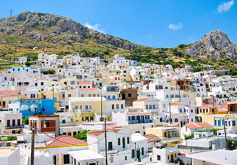The colorful village of Menetes near Pigadia on Karpathos is one of the island's finest villages.