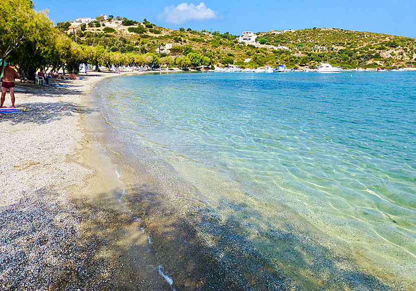 Blefouti is the best beach on Leros in Greece.