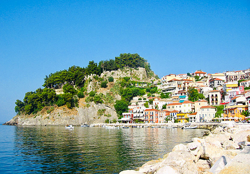 The beautiful town of Parga on the Greek mainland.