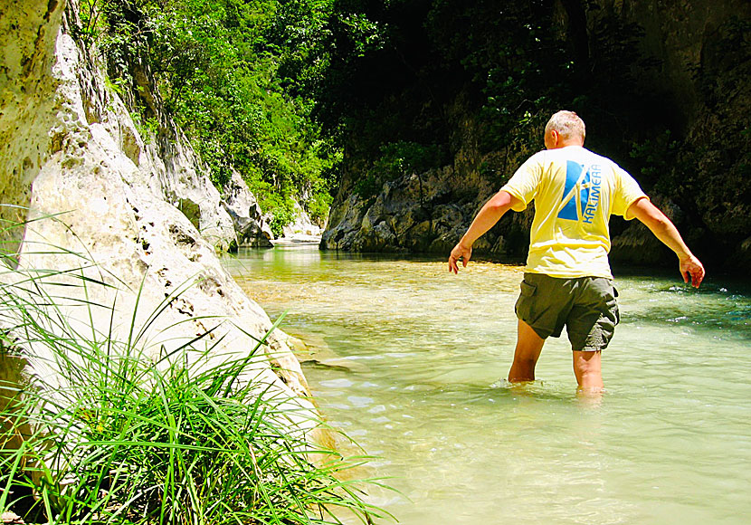 Walking in the cold waters of the River Styx is a must when traveling to Parga.